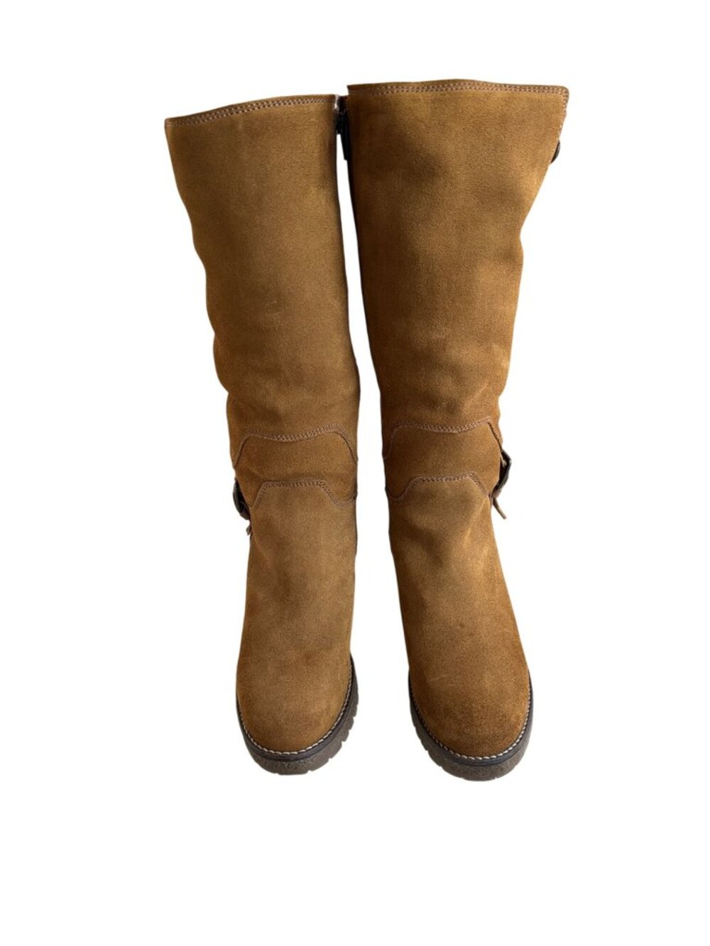 Overland Major Shearling-Lined Waterproof Suede Boots Tan W's 40 - Picture 11 of 14